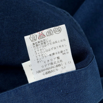 [Used] BARBA DANDY LIFE Cotton Horizontal Collar Casual Shirt Dark Blue [M] [Condition Rank B] [Men&