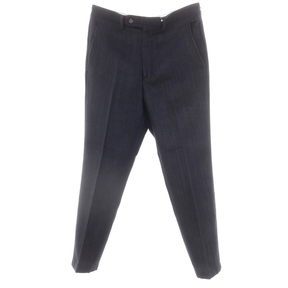 [Used] VIGANO wool cotton casual slacks pants, navy [44] [Condition rank B] [Men&