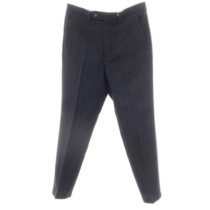 [Used] VIGANO wool cotton casual slacks pants, navy [44] [Condition rank B] [Men&