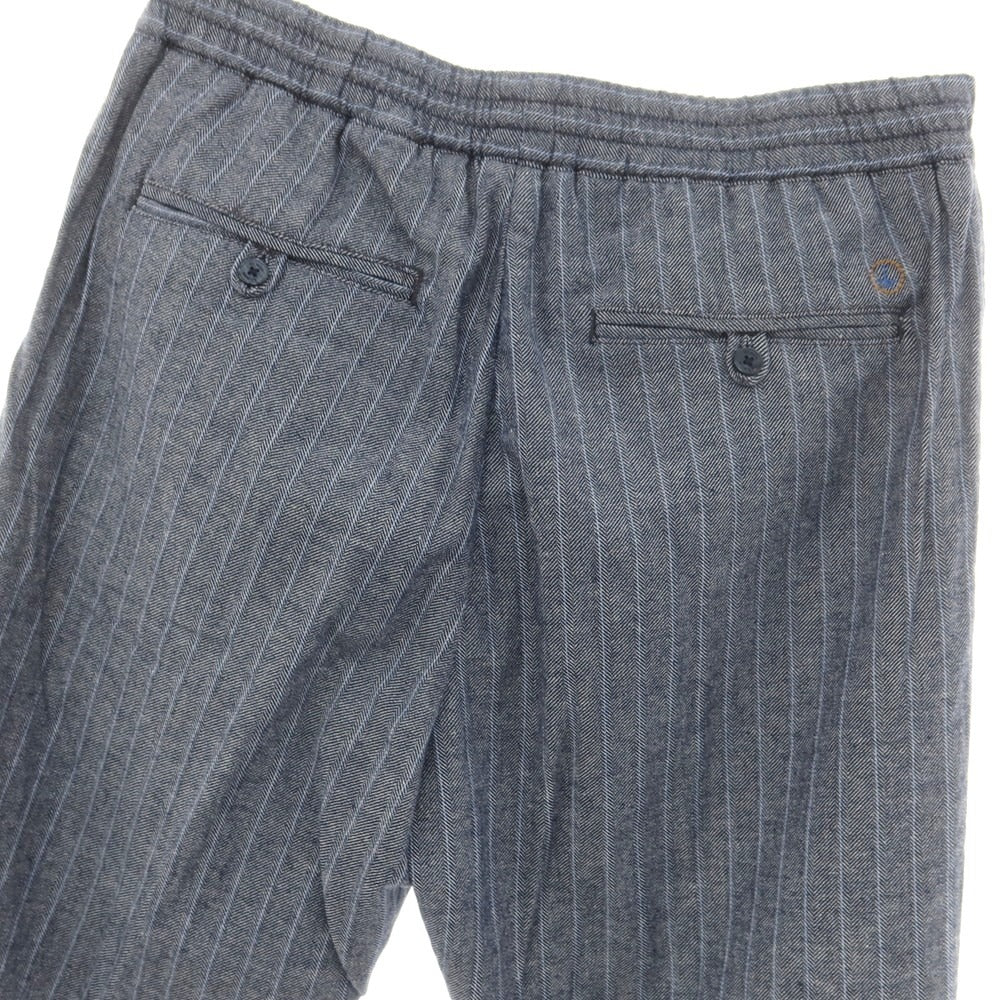 [Used] Atipico AT.P.CO Cotton Linen Easy Slacks Pants Navy x White [46] [Condition Rank A] [Men&