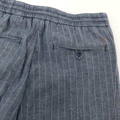 [Used] Atipico AT.P.CO Cotton Linen Easy Slacks Pants Navy x White [46] [Condition Rank A] [Men&