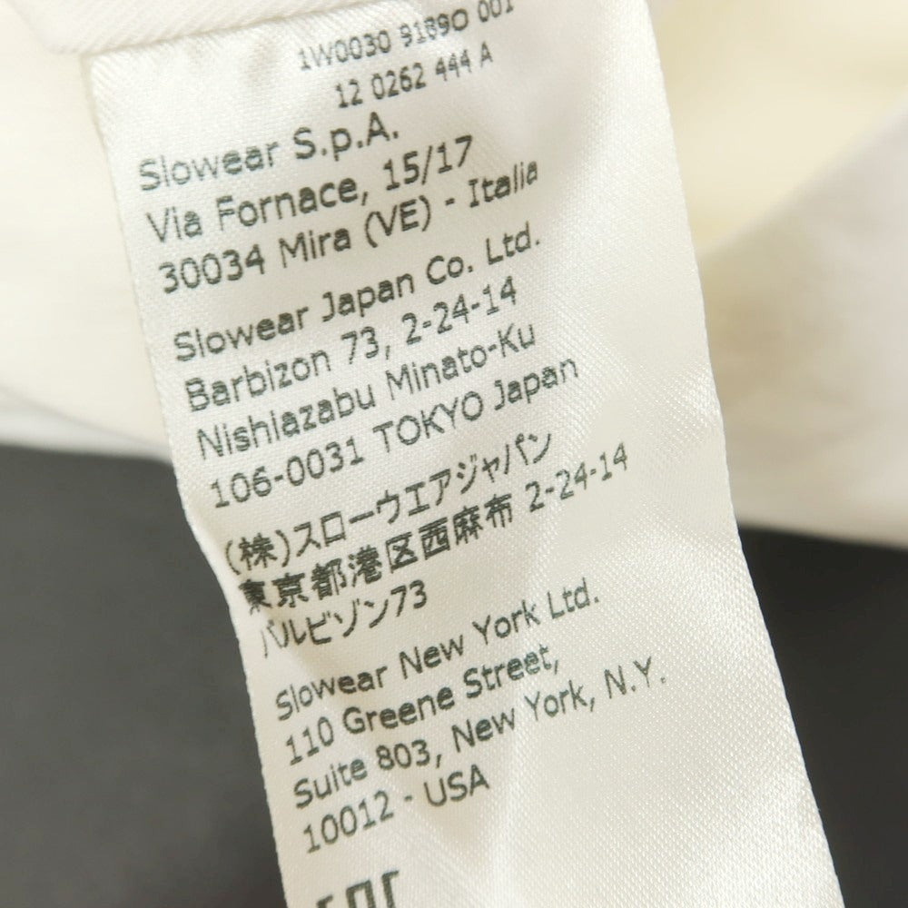 [Used] [Unused] INCOTEX Linen Cotton Casual Slacks Pants White [44] [Condition Rank S] [Men&
