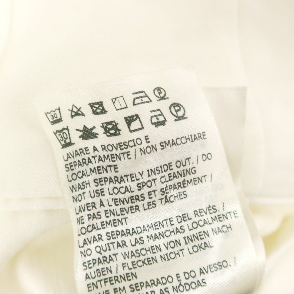 [Used] [Unused] INCOTEX Linen Cotton Casual Slacks Pants White [44] [Condition Rank S] [Men&