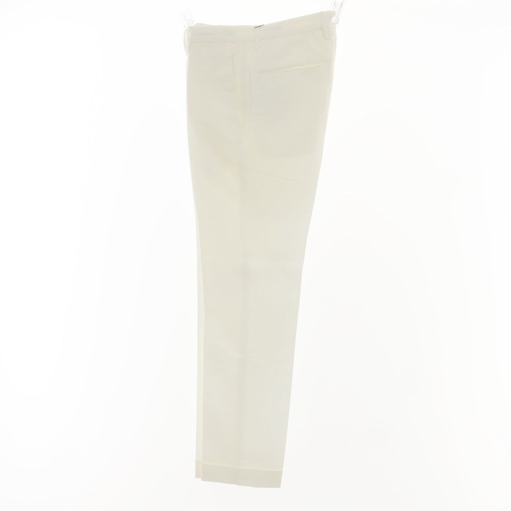 [Used] [Unused] INCOTEX Linen Cotton Casual Slacks Pants White [44] [Condition Rank S] [Men&