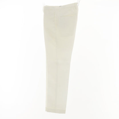 [Used] [Unused] INCOTEX Linen Cotton Casual Slacks Pants White [44] [Condition Rank S] [Men&
