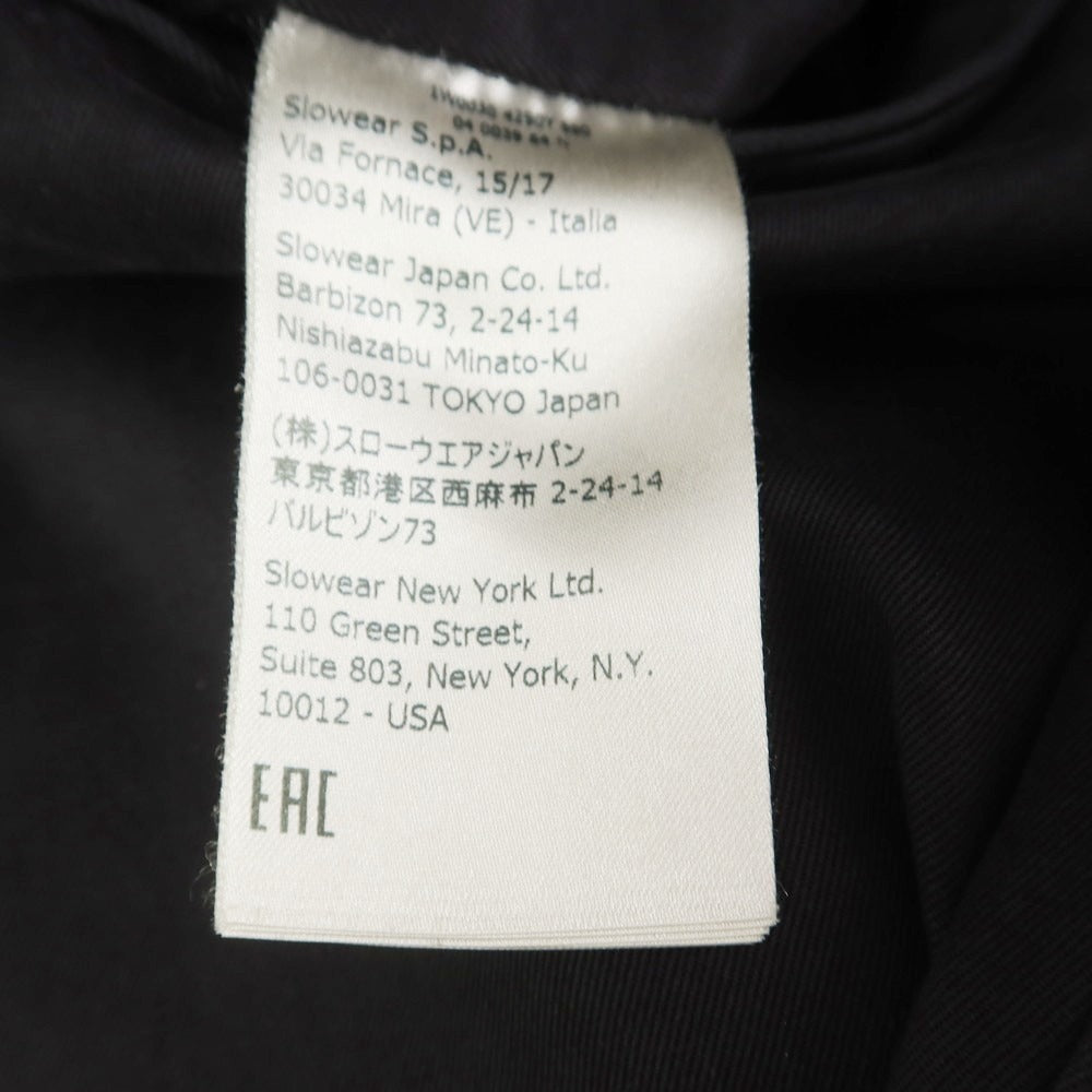 [Used] INCOTEX Stretch Cotton Casual Slacks Pants Black [44] [Condition Rank A] [Men&
