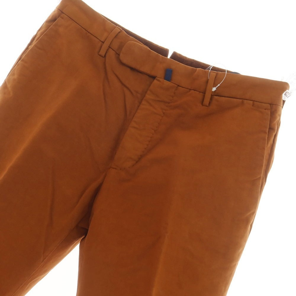 [Used] [Unused] INCOTEX Stretch Cotton Casual Slacks Pants Light Brown [44] [Condition Rank S] [Men&
