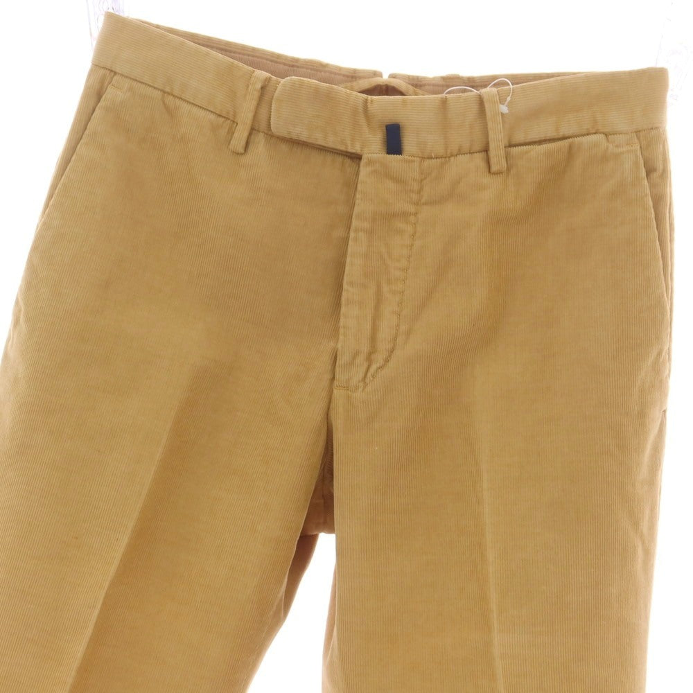 【中古】インコテックス INCOTEX ストレッチ コットン 細畝 コーデュロイパンツ キャメルべージュ系【 44 】【 状態ランクA 】【 メンズ 】