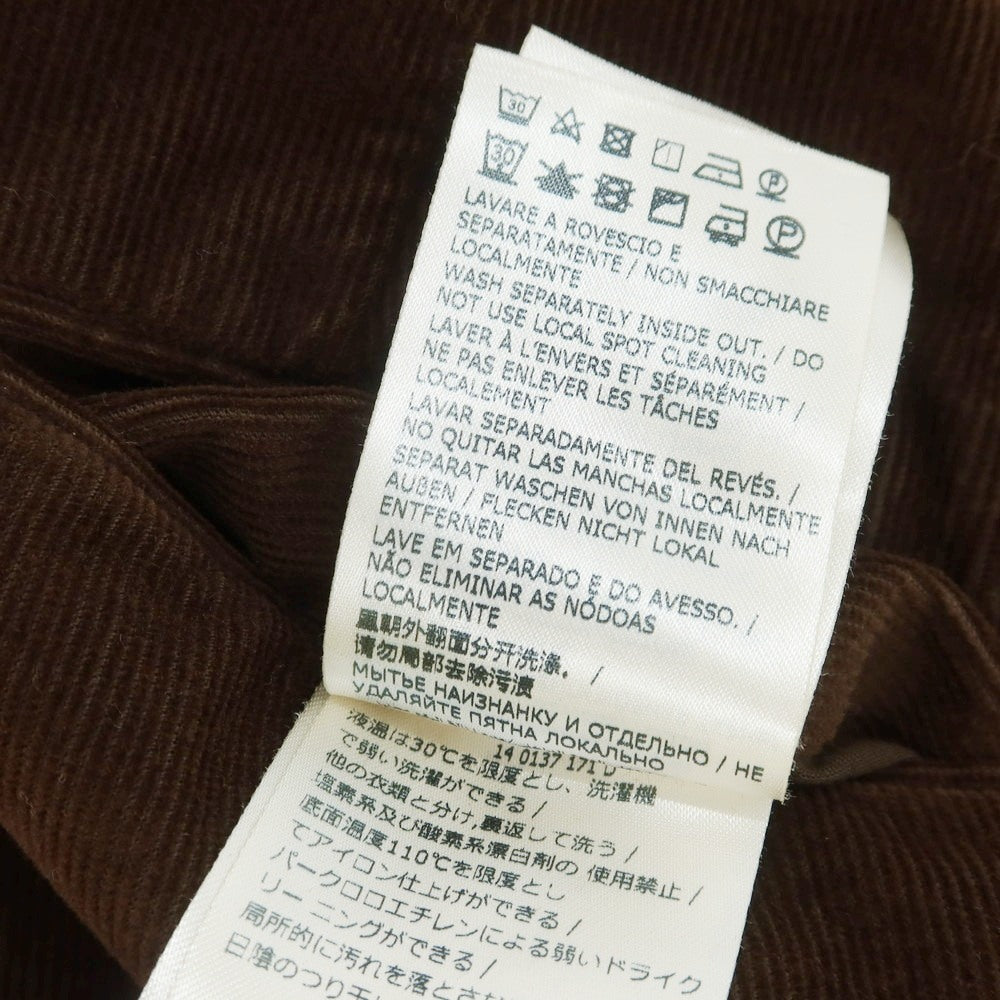 【中古】インコテックス INCOTEX ストレッチ コットン 細畝 コーデュロイパンツ ダークブラウン【 44 】【 状態ランクA 】【 メンズ 】