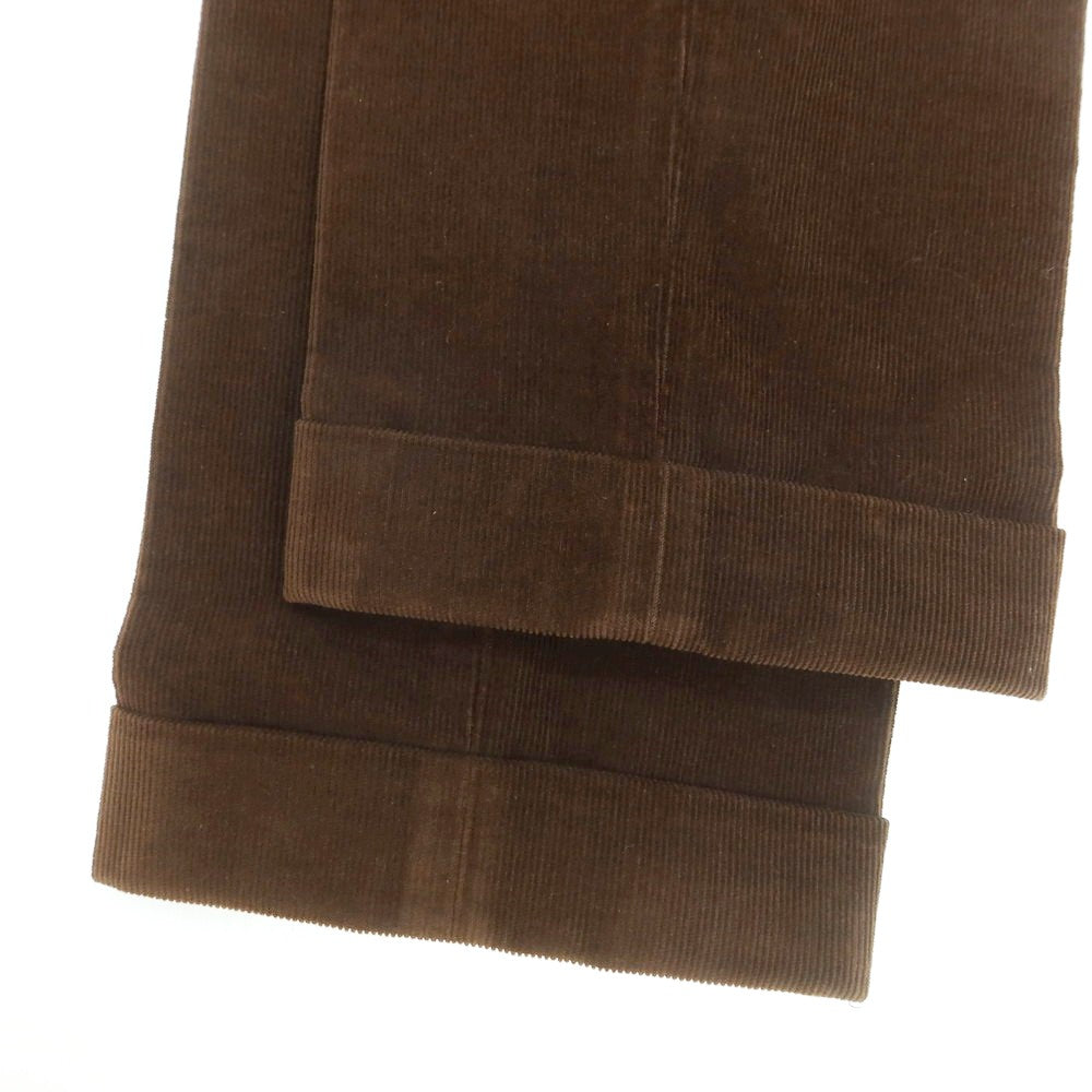 【中古】インコテックス INCOTEX ストレッチ コットン 細畝 コーデュロイパンツ ダークブラウン【 44 】【 状態ランクA 】【 メンズ 】