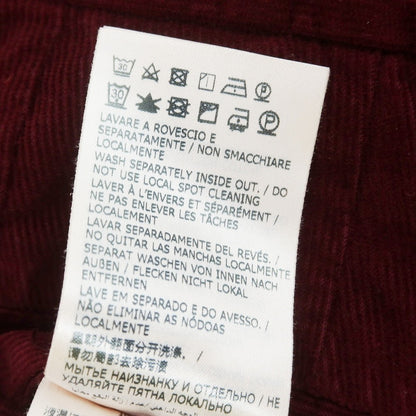 【中古】【未使用】インコテックス INCOTEX ストレッチ コットン 細畝 コーデュロイパンツ ボルドー【 44 】【 状態ランクS 】【 メンズ 】