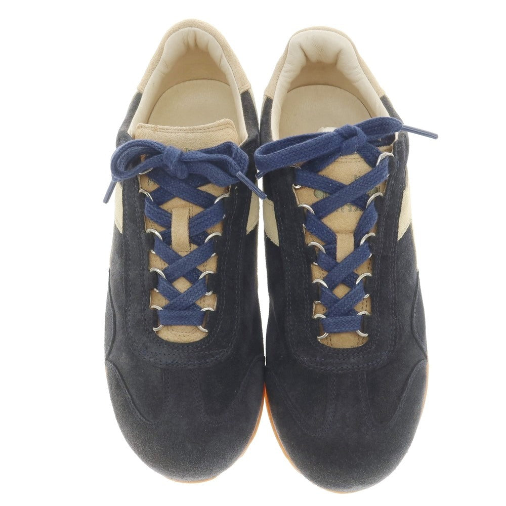 [New] Diadora HERITAGE EQUIPE kidskin suede sneakers, navy [UK 6.5] [Condition Rank N] [Men&