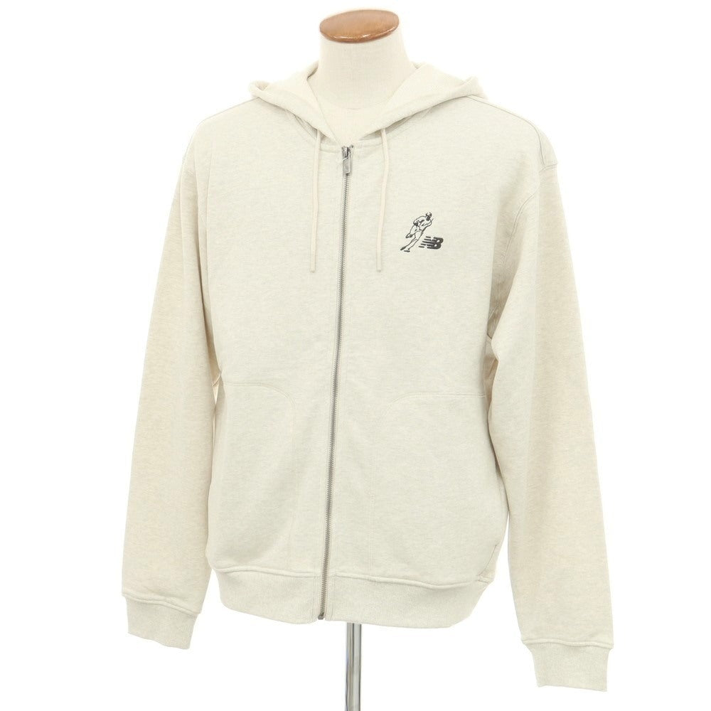 [Used] New Balance x Shohei Otani Cotton Zip-up Hoodie Oatmeal [M] [Condition Rank A] [Men&