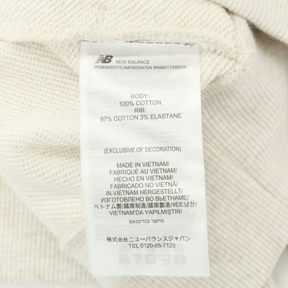 [Used] New Balance x Shohei Otani Cotton Zip-up Hoodie Oatmeal [M] [Condition Rank A] [Men&