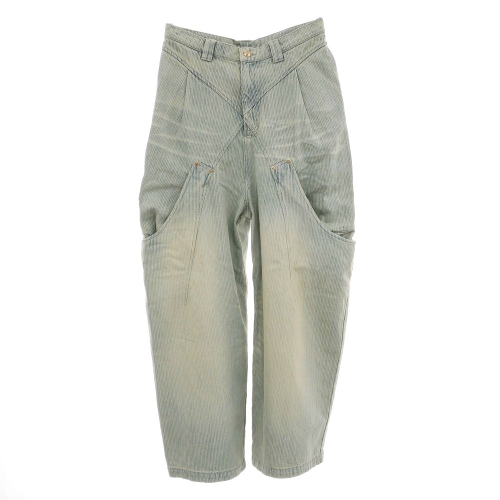 【中古】ネームセイク NAMESAKE BILLIE BIBS DENIM PANTS コットン デニムパンツ ブルー【 S 】【 状態ランクA 】【 メンズ 】