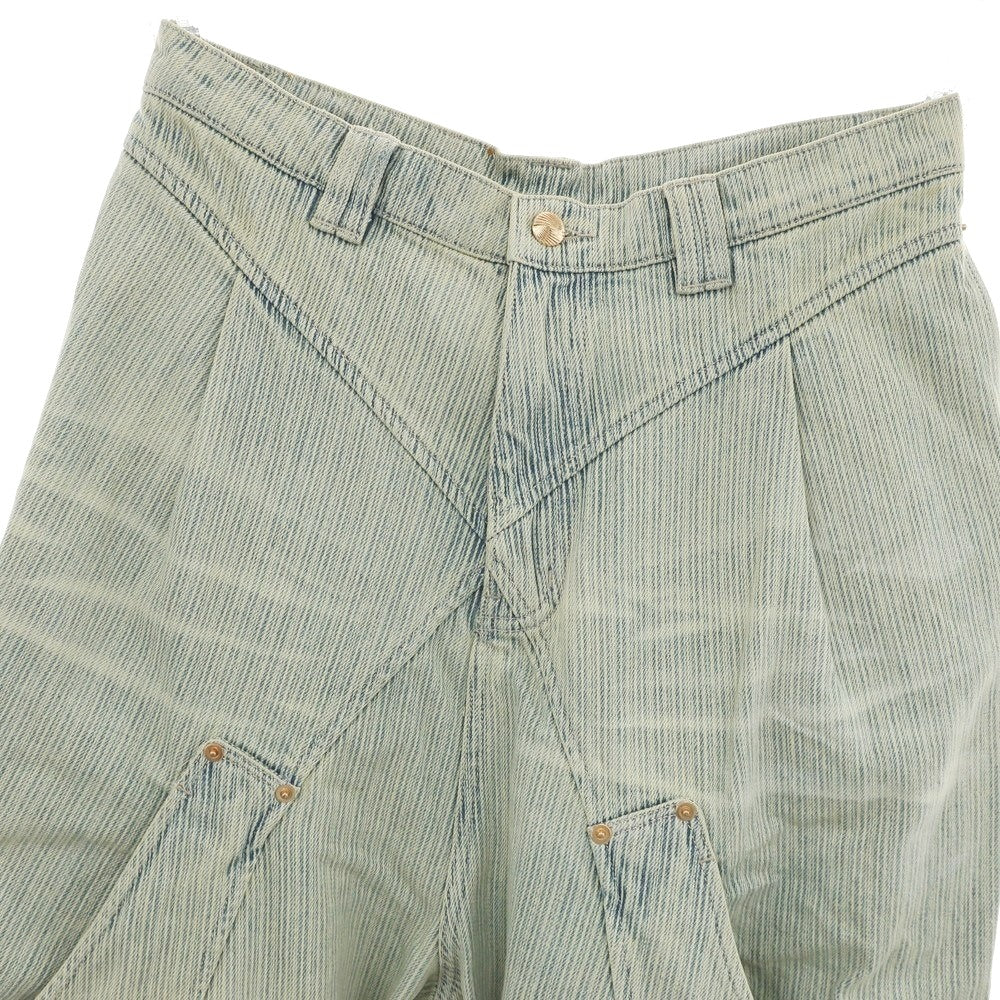 【中古】ネームセイク NAMESAKE BILLIE BIBS DENIM PANTS コットン デニムパンツ ブルー【 S 】【 状態ランクA 】【 メンズ 】