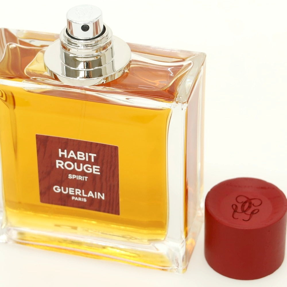 【中古】ゲラン GUERLAIN × Hennessy HABIT ROUGE SPIRIT パルファン 香水 クリアxマルーン【 100ml 】【 状態ランクA 】【 メンズ 】