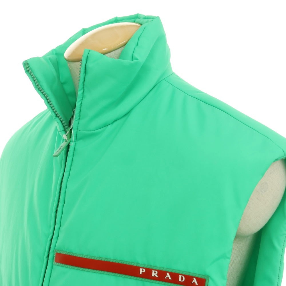[Used] PRADA LINEA ROSSA polyester padded vest, green [XS] [Condition Rank A] [Men&