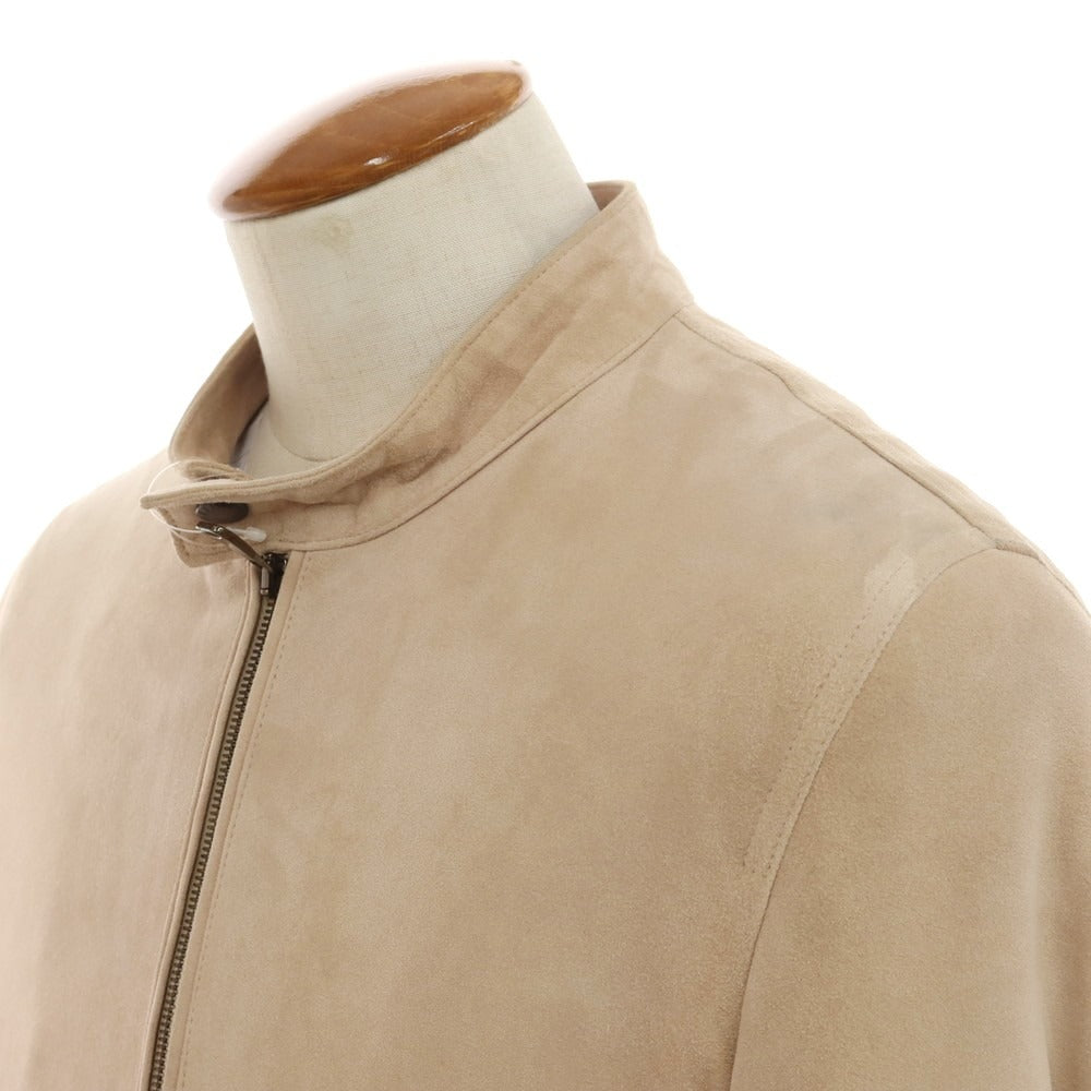 [Used] EMMETI goatskin suede rider jacket in pink beige [50] [Condition: D] [Men&