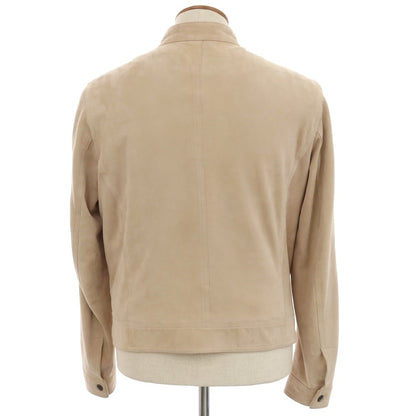[Used] EMMETI goatskin suede rider jacket in pink beige [50] [Condition: D] [Men&