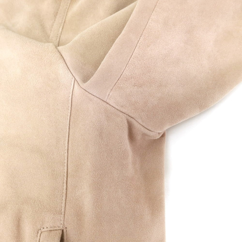 [Used] EMMETI goatskin suede rider jacket in pink beige [50] [Condition: D] [Men&