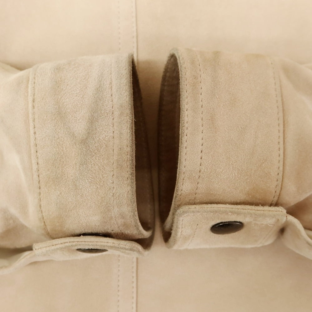 [Used] EMMETI goatskin suede rider jacket in pink beige [50] [Condition: D] [Men&