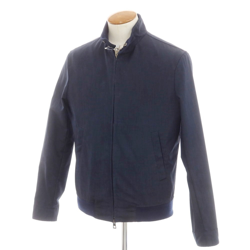 【中古】ルイジ ボレッリ Luigi Borrelli ポリエステル スイングトップ ネイビー【 48 】【 状態ランクD 】【 メンズ 】