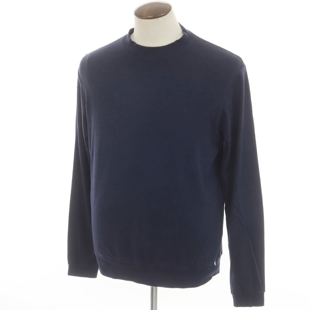 [Used] Antichipo Antichipo ANTICIPO Cotton Mock Neck Long Sleeve T-Shirt Navy [50] [Condition Rank C] [Men&