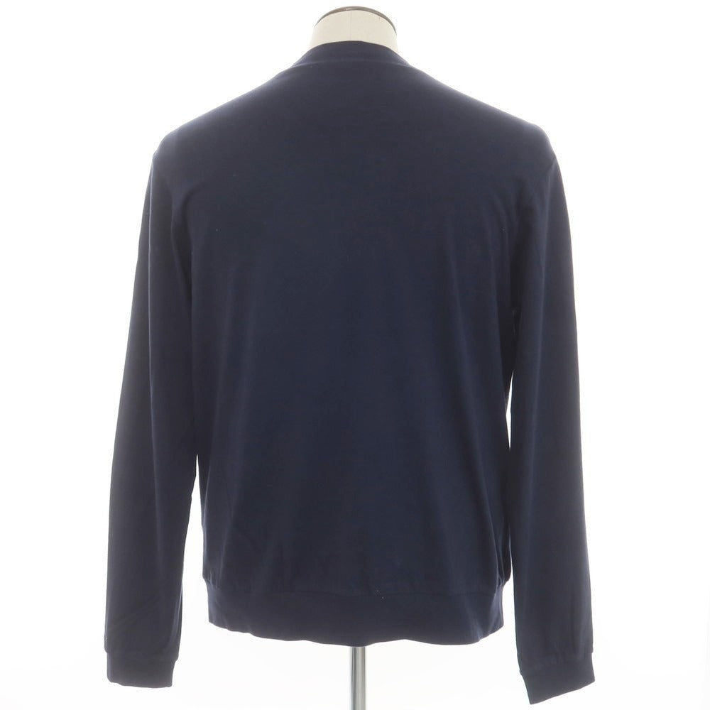 [Used] Antichipo Antichipo ANTICIPO Cotton Mock Neck Long Sleeve T-Shirt Navy [50] [Condition Rank C] [Men&