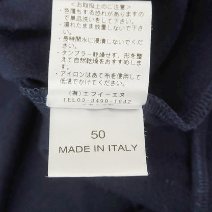 [Used] Antichipo Antichipo ANTICIPO Cotton Mock Neck Long Sleeve T-Shirt Navy [50] [Condition Rank C] [Men&