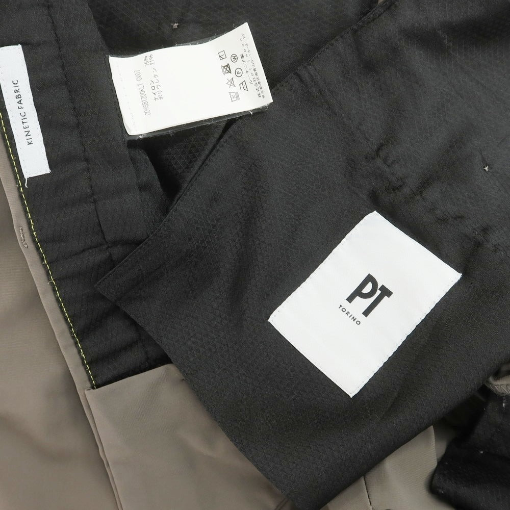[Used] PT TORINO BETA Stretch Nylon Casual Slacks Pants Dark Taupe [50] [Condition Rank B] [Men&