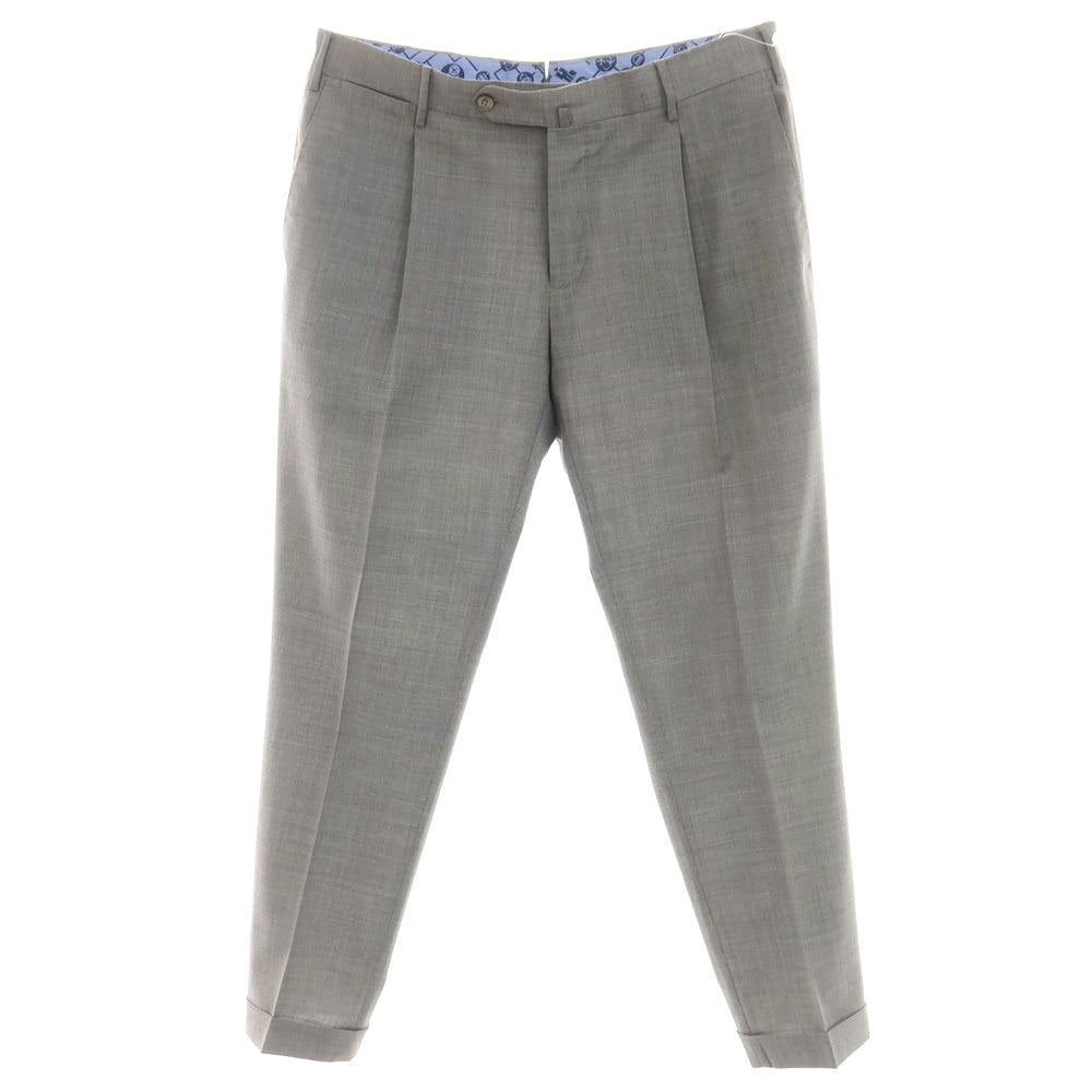 [Used] PT Torino PT TORINO TECHNO WASHABLE WOOL Stretch Polyester Wool Dress Slacks Pants Grey [48] [Condition Rank B] [Men&