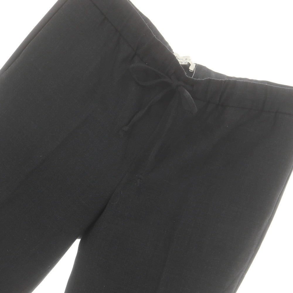 【中古】ポール＆ジョー PAUL&amp;JOE ストレッチ ポリエステルウール イージースラックスパンツ チャコール【サイズUS M】【 状態ランクC 】【 メンズ 】[CPD]