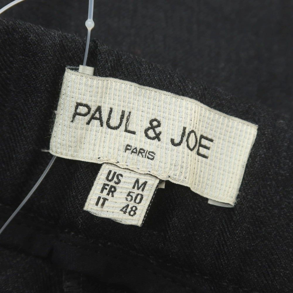 【中古】ポール＆ジョー PAUL&amp;JOE ストレッチ ポリエステルウール イージースラックスパンツ チャコール【サイズUS M】【 状態ランクC 】【 メンズ 】[CPD]