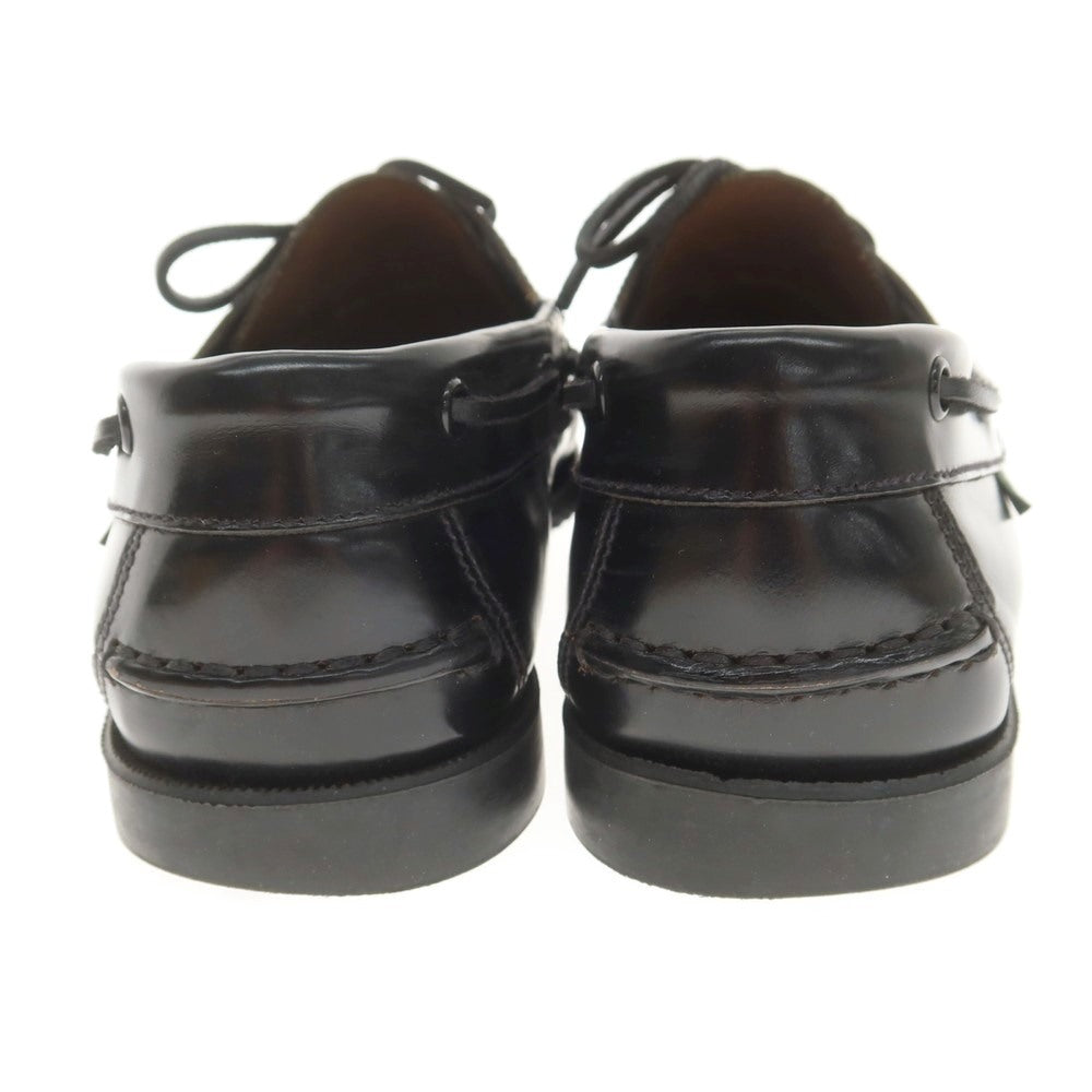 [Used] Paraboot BARTH Glass Leather Deck Shoes Black [7 1/2] [Condition Rank B] [Men&