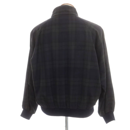 【中古】トラディショナルウェザーウェア Traditional Weatherwear ポリエステルウール チェック スイングトップ グレー系xネイビー【 38 】【 状態ランクB 】【 メンズ 】