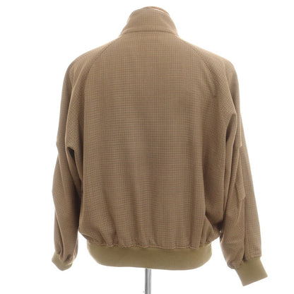 【中古】トラディショナルウェザーウェア Traditional Weatherwear ポリエステルウール チェック スイングトップ ベージュxブラウン【 38 】【 状態ランクB 】【 メンズ 】