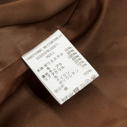 【中古】トラディショナルウェザーウェア Traditional Weatherwear ポリエステルウール チェック スイングトップ ベージュxブラウン【 38 】【 状態ランクB 】【 メンズ 】