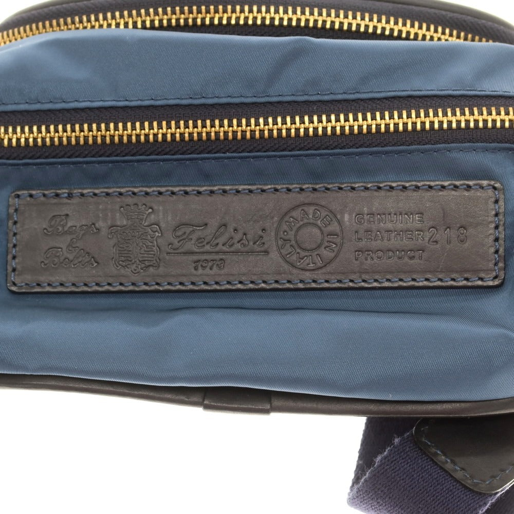 [Used] Felisi 218 Nylon Waist Bag Light Navy [Condition Rank B] [Men&