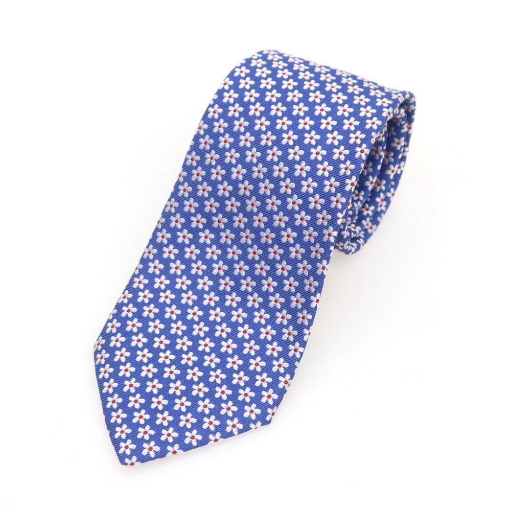 [Used] Franco Bassi Silk Small Pattern Necktie Blue x White [Condition Rank B] [Men&