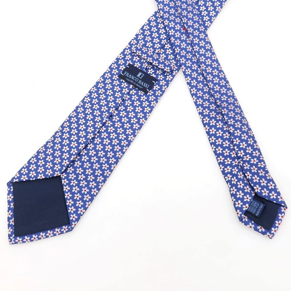 [Used] Franco Bassi Silk Small Pattern Necktie Blue x White [Condition Rank B] [Men&