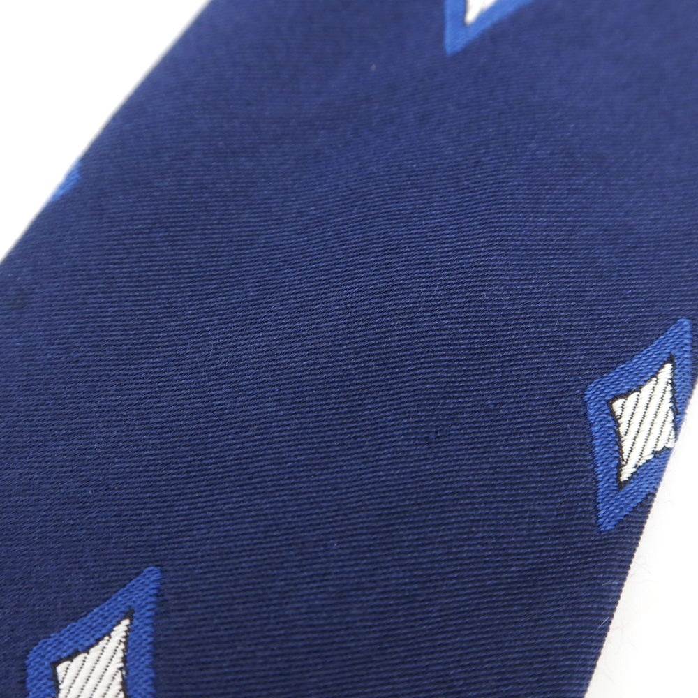 [Used] FRANCO BASSI Silk Small Pattern Tie Navy [Condition Rank C] [Men&