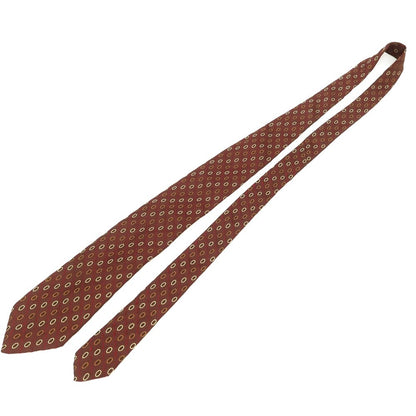 [Used] Franco Bassi Silk Small Pattern Tie Brown [Condition Rank C] [Men&