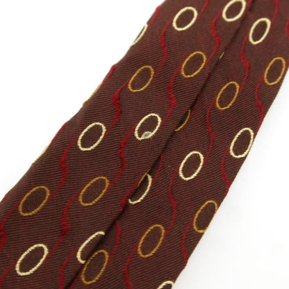 [Used] Franco Bassi Silk Small Pattern Tie Brown [Condition Rank C] [Men&