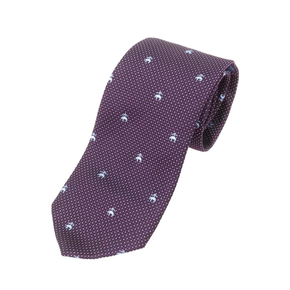 [Used] Brooks Brothers Small Pattern Necktie Dark Purple x Blue [Condition Rank C] [Men&
