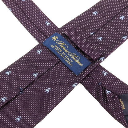 [Used] Brooks Brothers Small Pattern Necktie Dark Purple x Blue [Condition Rank C] [Men&