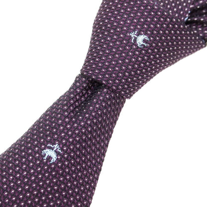 [Used] Brooks Brothers Small Pattern Necktie Dark Purple x Blue [Condition Rank C] [Men&