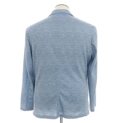 [Used] Monsieur Nicole polyester rayon print jacket light blue x navy [50] [Condition rank C] [Men&