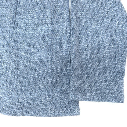 [Used] Monsieur Nicole polyester rayon print jacket light blue x navy [50] [Condition rank C] [Men&