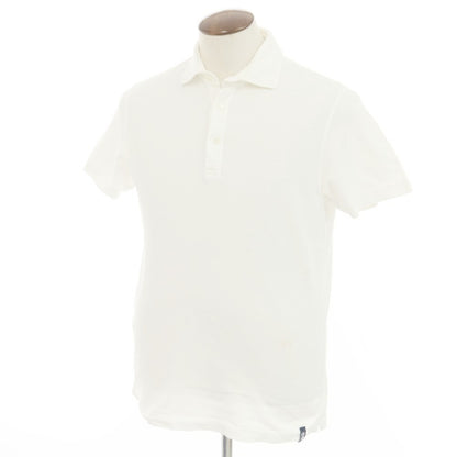 [Used] Drumohr Cotton Pique Short Sleeve Polo Shirt White [XL] [Condition Rank C] [Men&